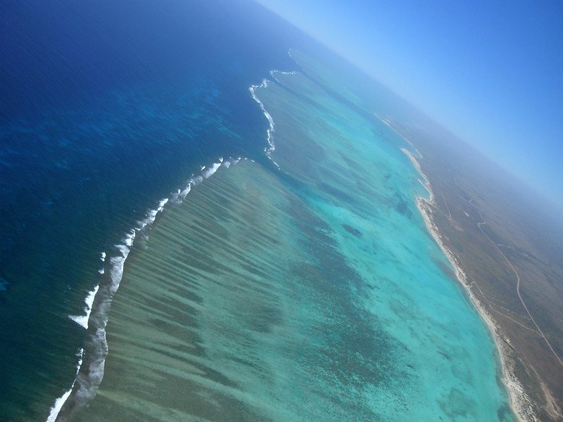 Aerial view of Ningaloo Reef Marine Park