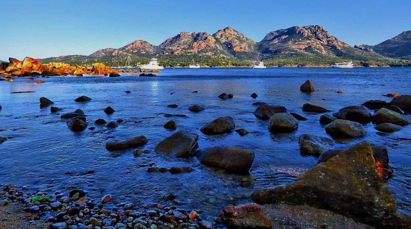 a photo of Coles Bay in Tasmania Australia