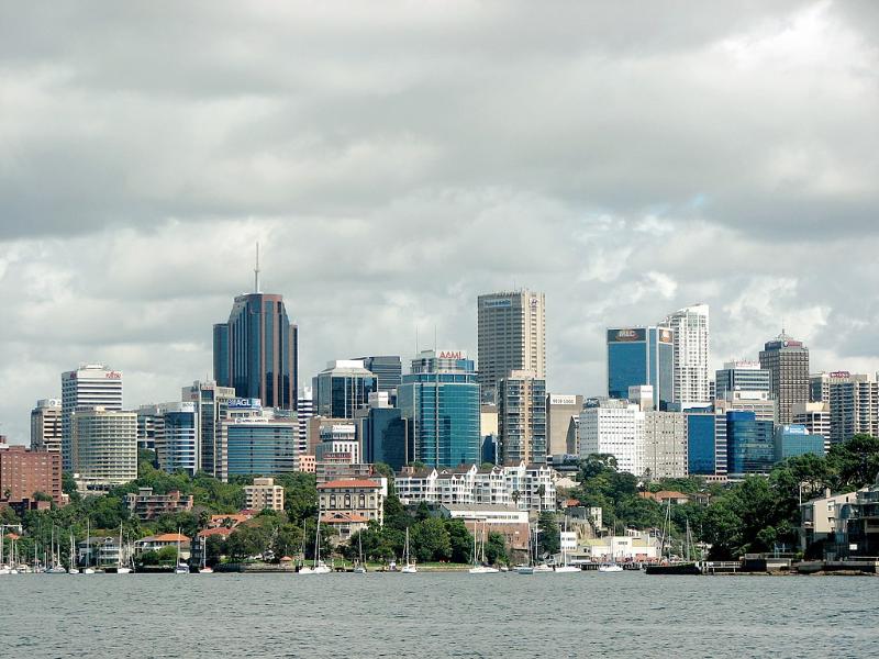 Buildings as seen in the North Sydney skyline