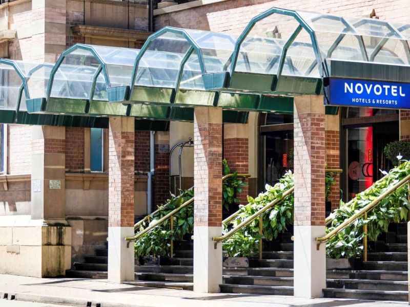 building signage of Novotel Sydney Central