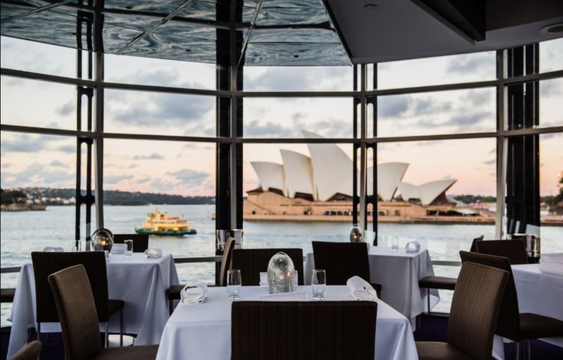 Sydney Opera House seen from Quay Restaurant