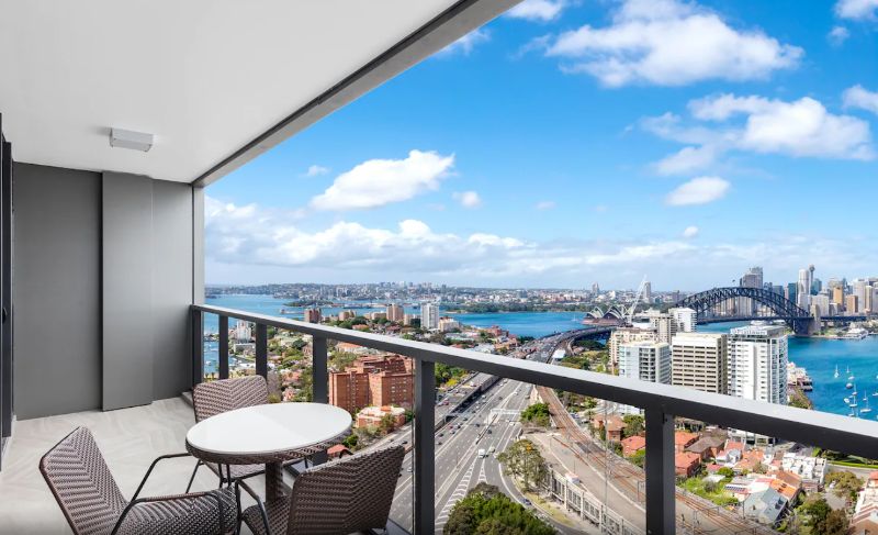 Terrace Patio View at Meriton Suites North Sydney