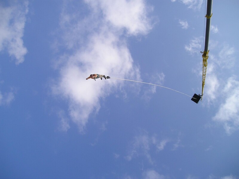 Who was the woman that hit bottom of Sydney's harbor, while bungee jumping, that caused the sport to be banned in New South Wales for a few years? 2 New South Wales government responded by banning bungee jumping