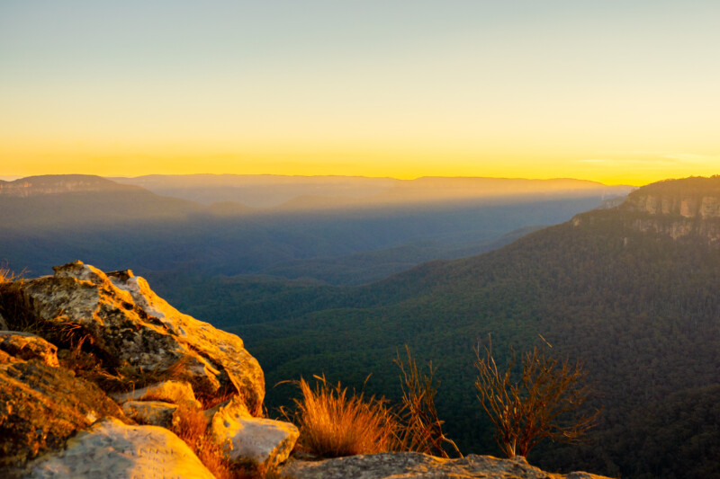 Sunset at Lincoln's Rock - Blue Mountains Australia