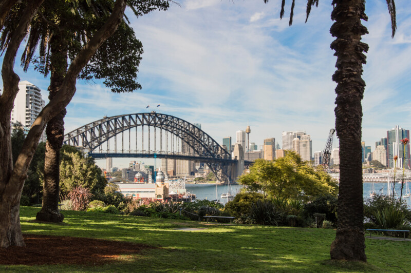 Harbour Bridge view from Wendy's Secret Garden Sydney Australia