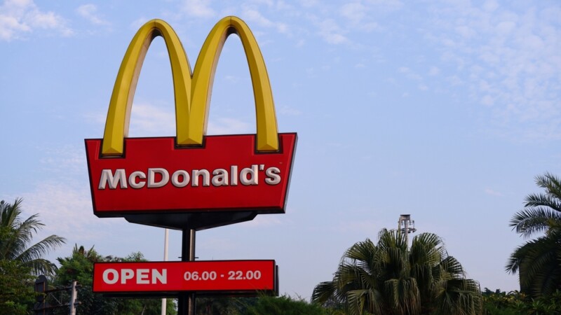 McDonald's restaurant logo and sign board