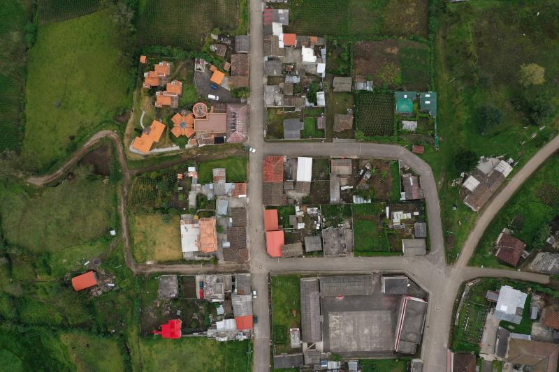 Aerial view or top view of an area in Sydney