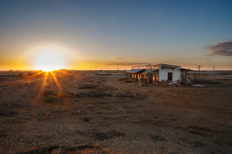 Australian Outback abandoned derelict house