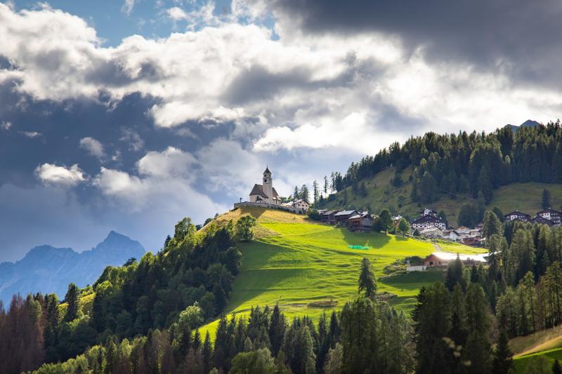 Rocca Pietore village in Switzerland