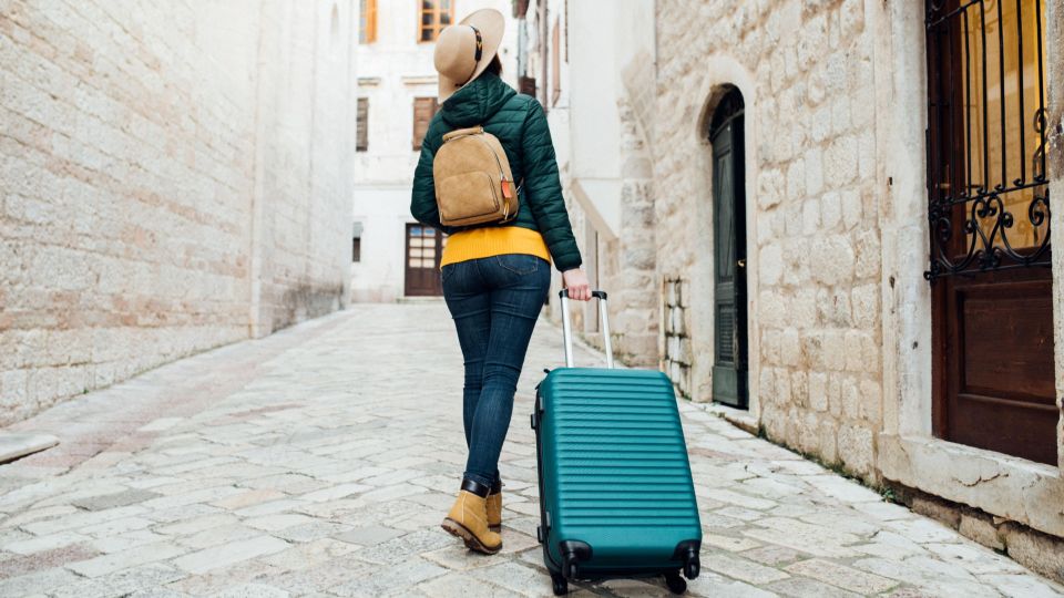 Woman with luggage