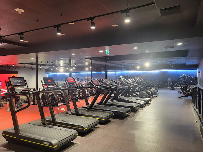 Empty gym space and treadmills at Fitness First Bond St Platinum