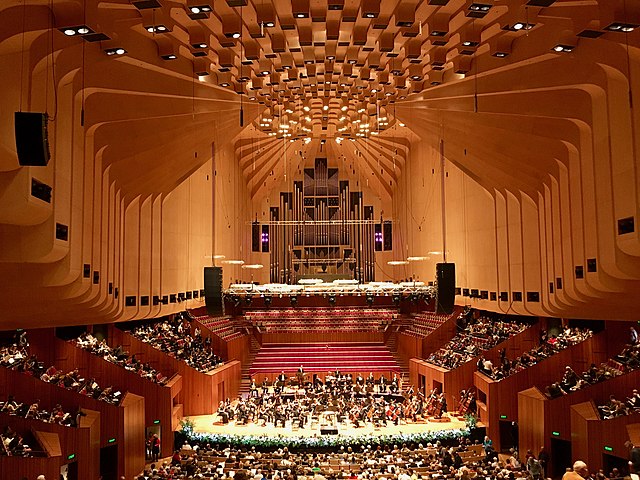 Interior of Sydney Opera House Concert Hall