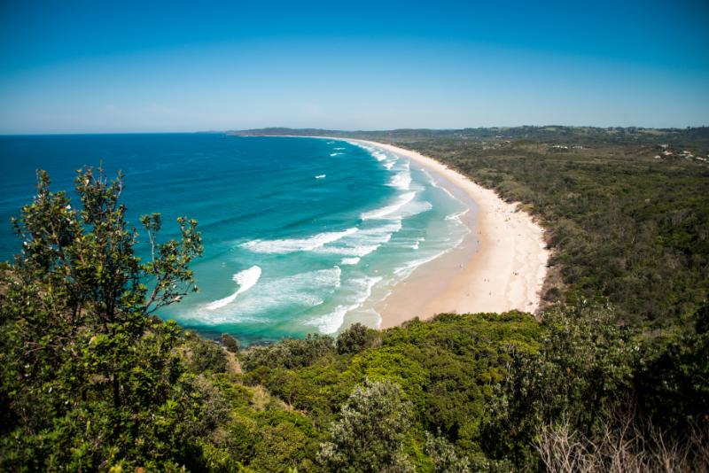 Aerial view of Mid North Coast in Australia