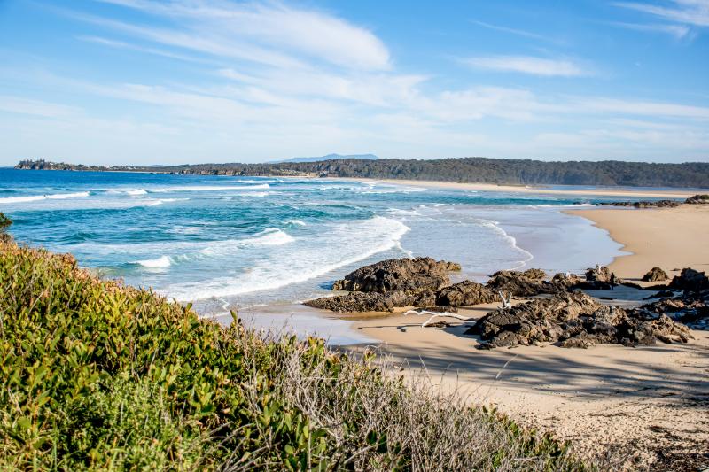 Beautiful beach at Nambucca Heads