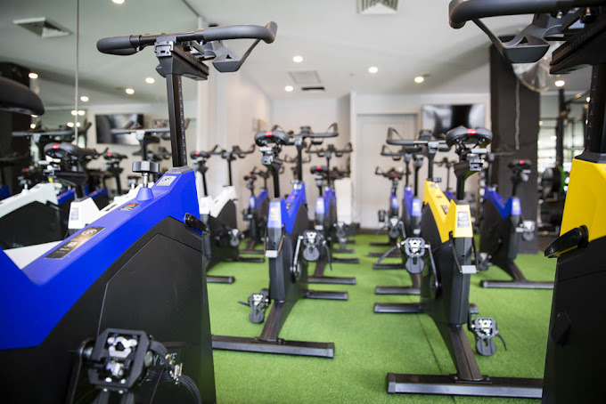 Stationary bikes at Sweaty Soul Sydney gym