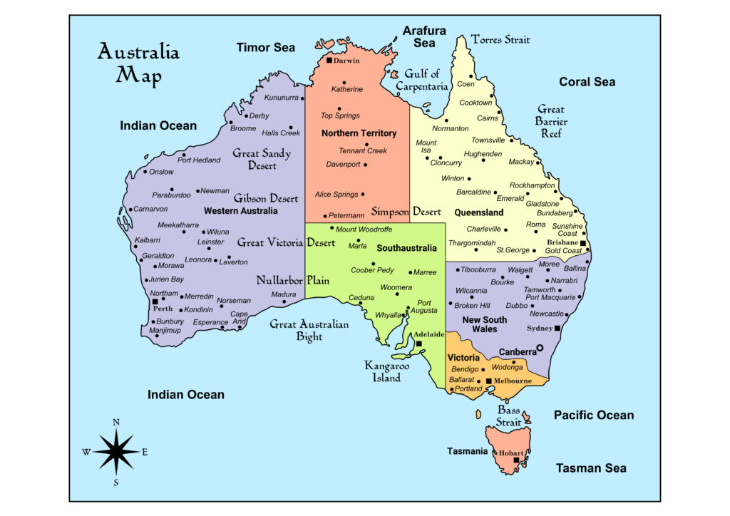 Map of Australia