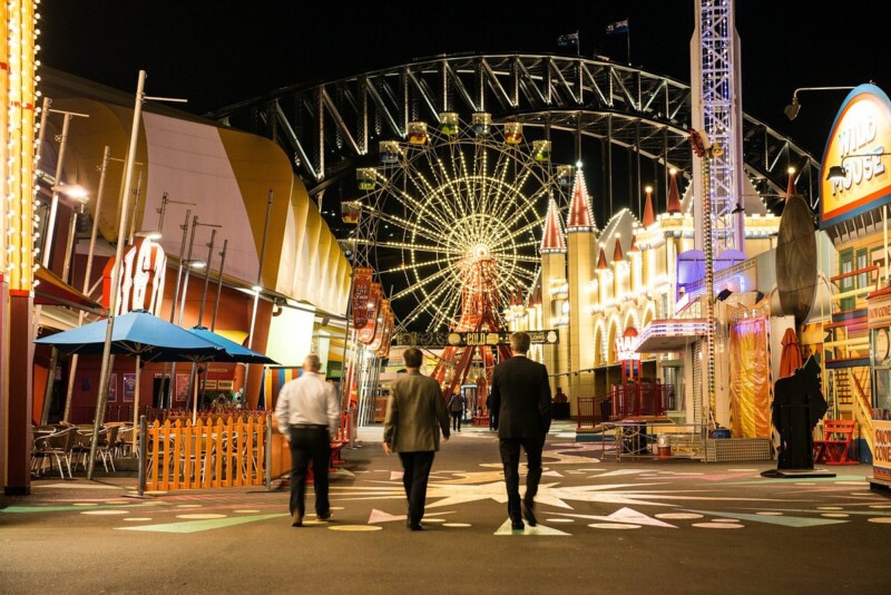 Inside the luna park