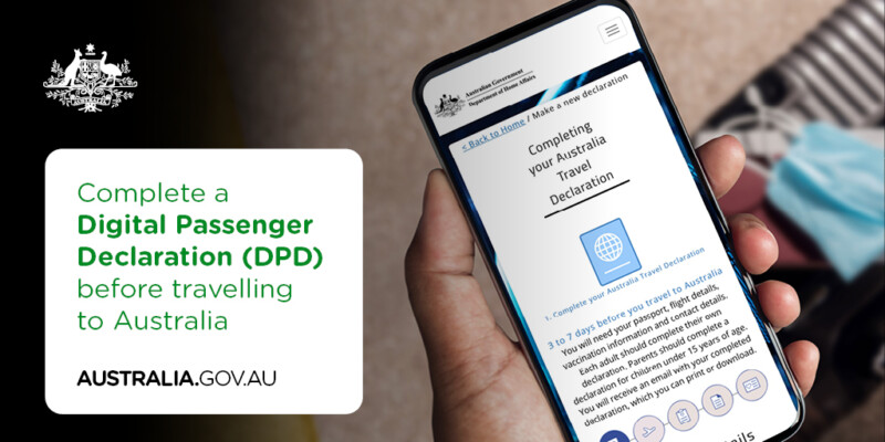 Australian digital passenger declaration (DPD)