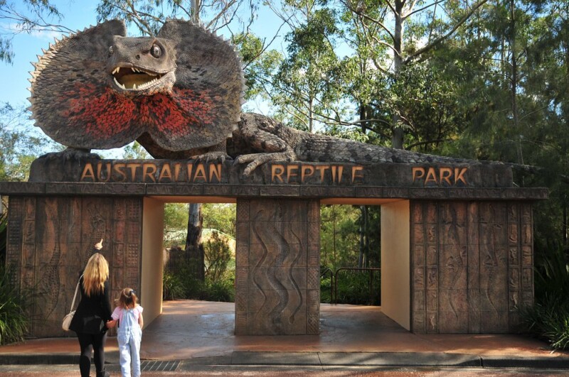 Australian reptile park entrance