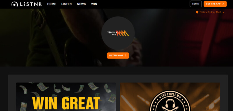 Triple M Sydney 104.9 website landing page