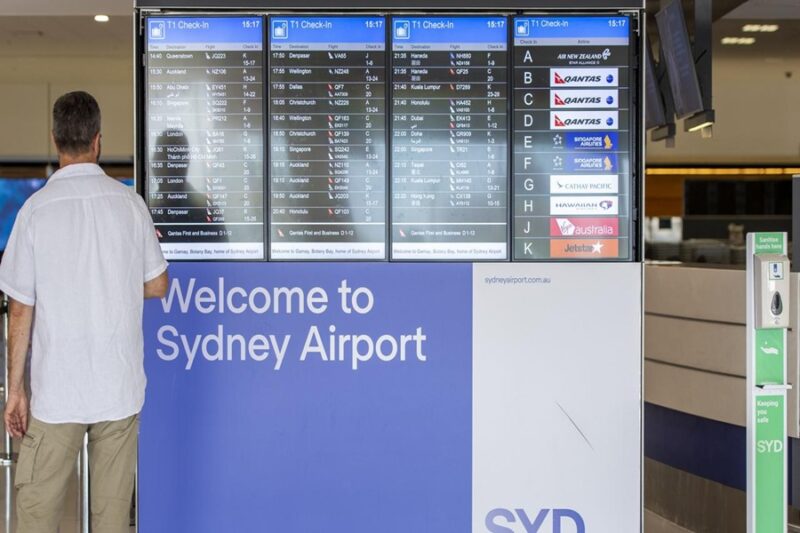 Arrivall at Sydney Airport