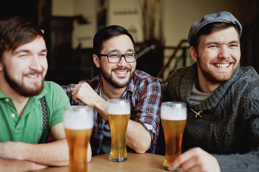 Group of Men in a Bar 